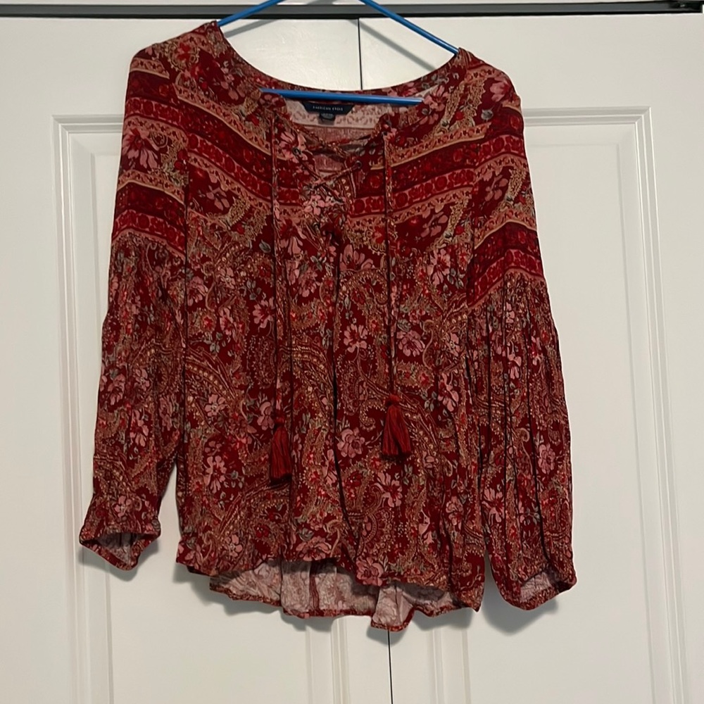 American Eagle pattern long sleeve